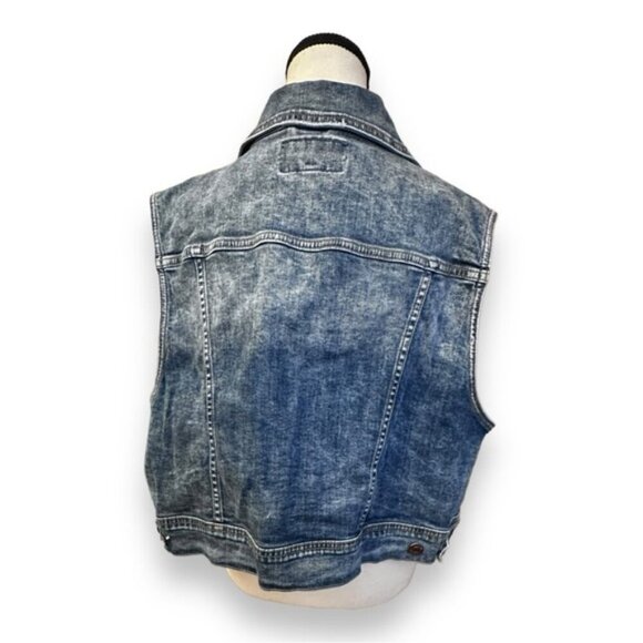 Women’s torrid 3 Vintage Wash Vintage Stretch Denim Crop Jean Vest 22 24 3XL - Picture 6 of 15